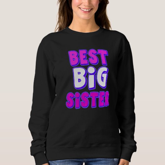 Sweatshirt Meilleure grande soeur (Devant)