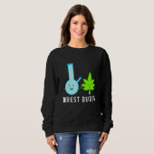 Sweatshirt Meilleure herbe bourgeons 2 (Devant entier)