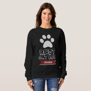 Sweatshirt meilleure maman chatte, maman maman maman personna