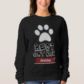 Sweatshirt meilleure maman chatte, maman maman maman personna (Devant)