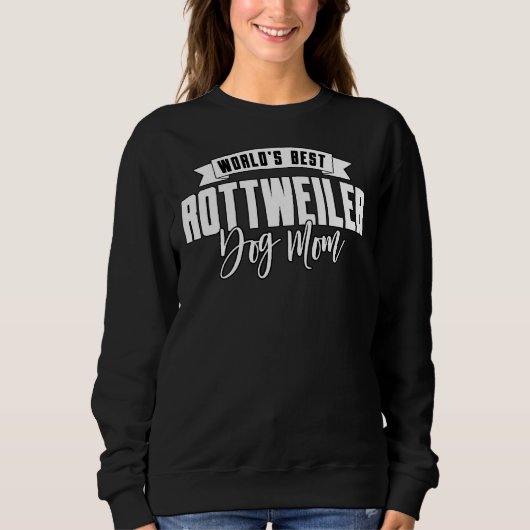 Sweatshirt Meilleure maman chien Rottweiler (Devant)