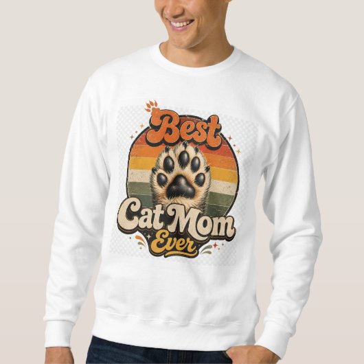 Sweatshirt Meilleure maman de chat T-Shirt (Devant)