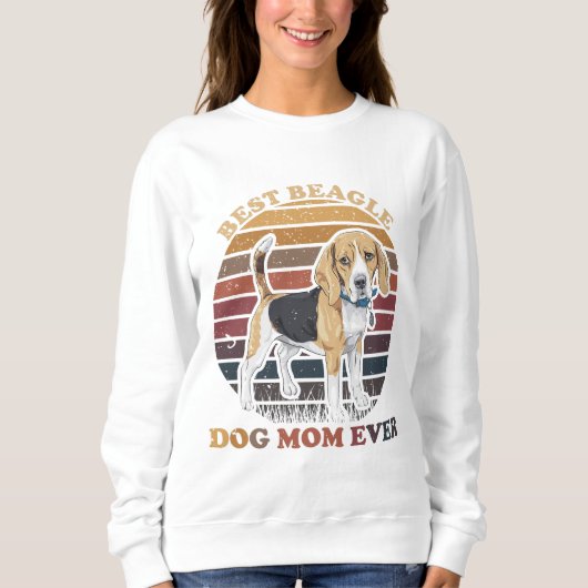 Sweatshirt Meilleure maman de chien Beagle jamais (Devant)