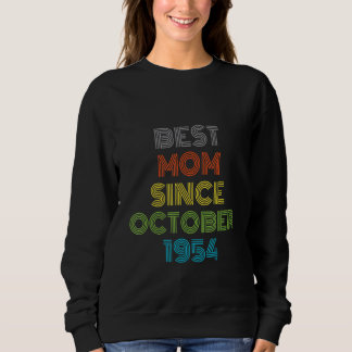 Sweatshirt Meilleure maman depuis octobre 1954 Cool présent