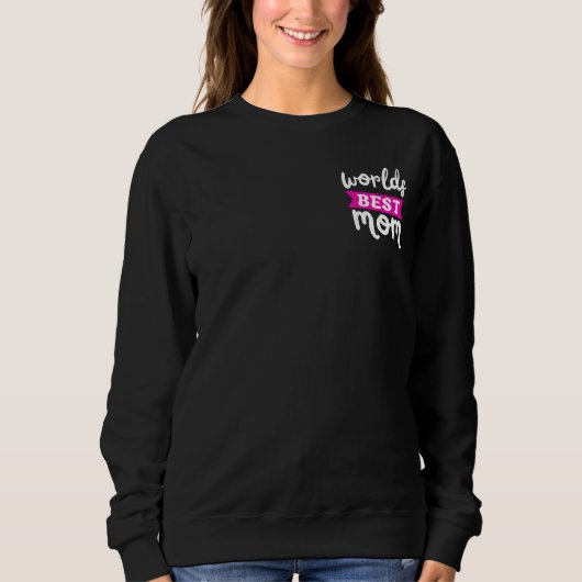 Sweatshirt meilleure maman du monde (Devant)