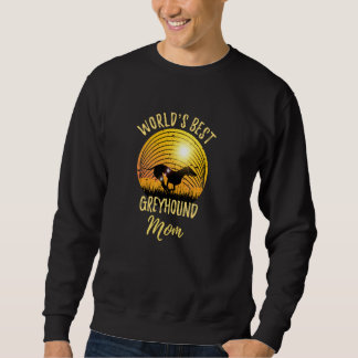 Sweatshirt Meilleure maman Greyhound du monde Vintage Greyhou