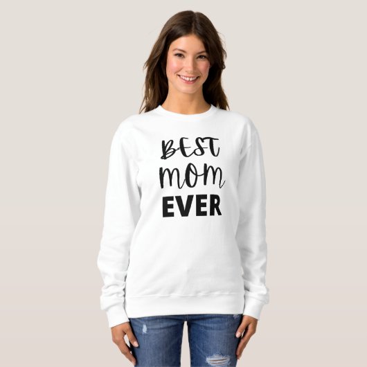 Sweatshirt Meilleure maman jamais (Devant entier)
