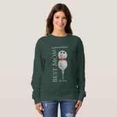 Sweatshirt Meilleure maman par Par : Golf Ball Snowman Rouge  (Devant entier)