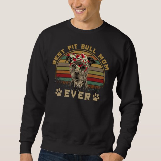 Sweatshirt Meilleure maman Pitbull (Devant)