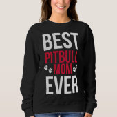 Sweatshirt Meilleure maman Pitbull jamais maman Pitbull (Devant)