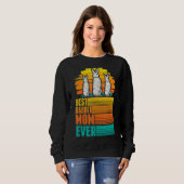 Sweatshirt Meilleure maman Rabbit jamais (Devant entier)