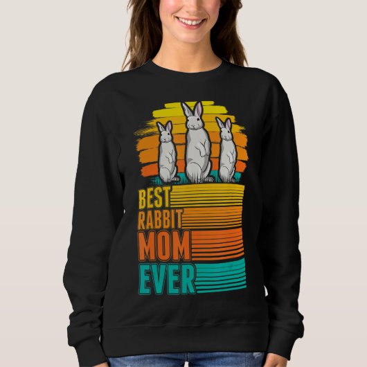 Sweatshirt Meilleure maman Rabbit jamais (Devant)