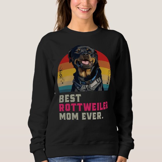 Sweatshirt Meilleure maman Rottweiler 13 ans (Devant)