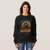 Sweatshirt Meilleure maman teckel du monde (Devant entier)