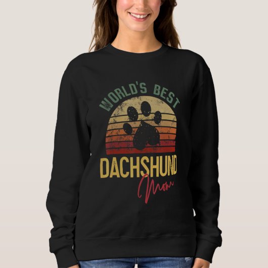 Sweatshirt Meilleure maman teckel du monde (Devant)