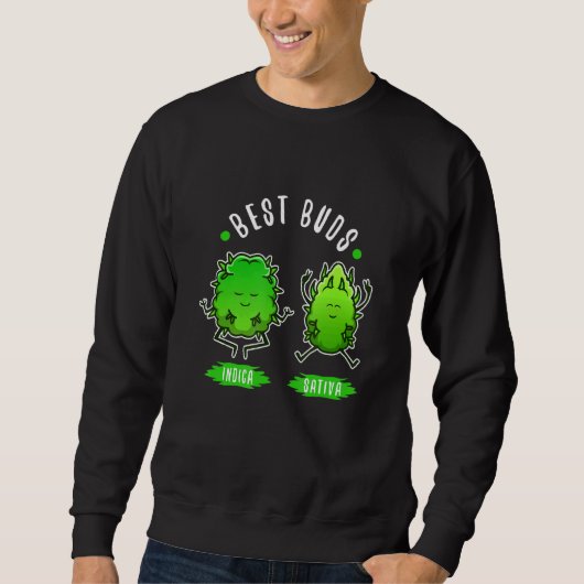 Sweatshirt Meilleure mauvaise herbe bourgeons (Devant)
