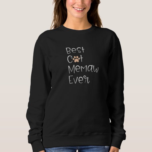 Sweatshirt Meilleure Mémé de Chat Ever Grand-mère de Chat di (Devant)