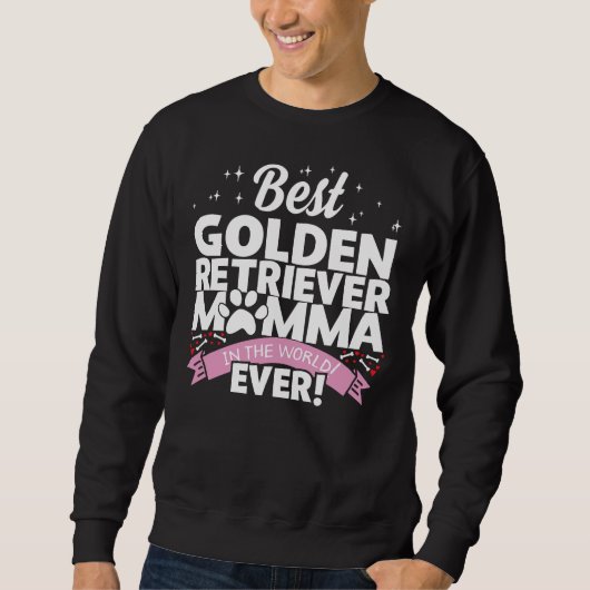 Sweatshirt Meilleure mère rétrieuse d'or (Devant)
