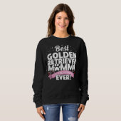 Sweatshirt Meilleure mère rétrieuse d'or (Devant entier)