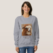 Sweatshirt Meilleure Monobrow d'Alpaca (Devant entier)