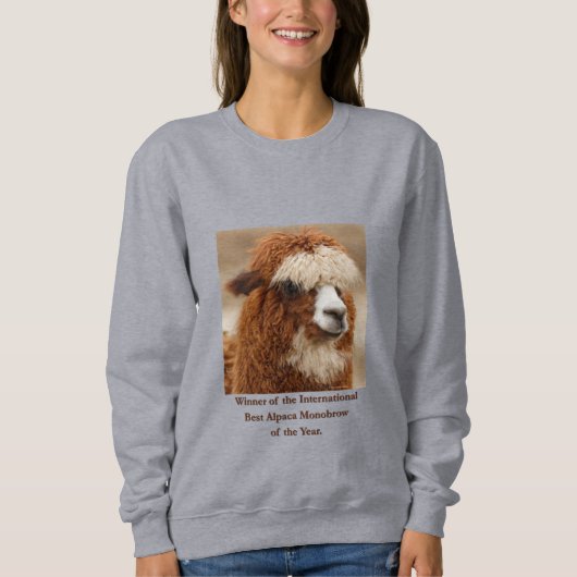 Sweatshirt Meilleure Monobrow d'Alpaca (Devant)
