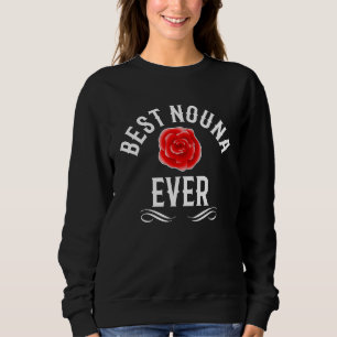 Sweatshirt Meilleure Nouna Jamais Marraine Grecque Fleur de R
