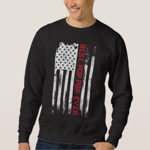 Sweatshirt Meilleure pop pop pop Ever Américain drapeau des E