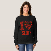 Sweatshirt Meilleure Sloth Jamais Je T'Aime Sloth (Devant entier)