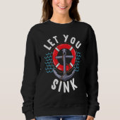 Sweatshirt Meilleurs Amis Voilier Bateau Capitaine Sink Desig (Devant)