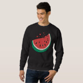 Sweatshirt Mélange de pastèque Melon saison de vacances d'été (Devant entier)