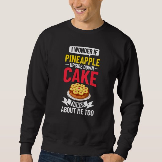 Sweatshirt Mélange de recettes de gâteau à l'envers à l'anana (Devant)
