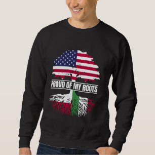 Sweatshirt Mélange du patrimoine Pologne Italie Fier de mes r