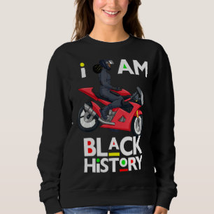 Sweatshirt Melanin Bike Rider Black Queen Femmes Motorcycle B