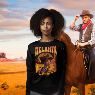 Sweatshirt MELANIN COWGIRL Black Girl Western Cowboy