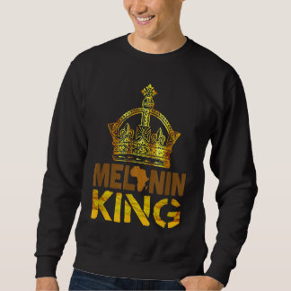 Sweatshirt Melanin King pour Hommes Mois de l'histoire des No
