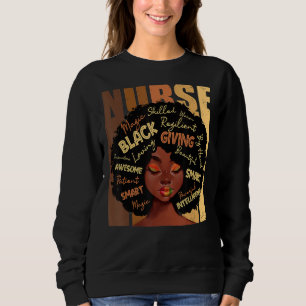 Sweatshirt Melanin Nurse Afro Hair Black History Month Africa