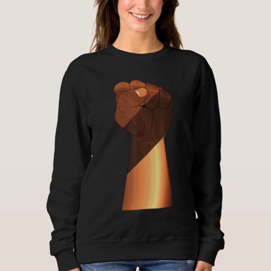 Sweatshirt Melanin Power Black History Melanin King African P (Devant)