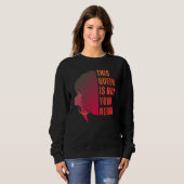 Sweatshirt Melanin Queen PAS VOTRE NEGRO Afro (Devant entier)
