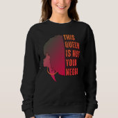 Sweatshirt Melanin Queen PAS VOTRE NEGRO Afro (Devant)