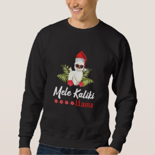 Sweatshirt Mele Kaliki Lama Joyeux Noël Père Noël Elf Gnom