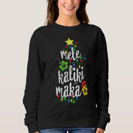Sweatshirt Mele Kalikimaka Christmas Hawaiian Apparel, Père N (Devant)