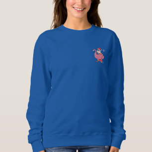 Sweatshirt Mele Kalikimaka Père Noël Flamant rose Noël Getawa