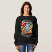 Sweatshirt Mele Kalikimaka Retro Hawaii Noël En Juillet (Devant entier)