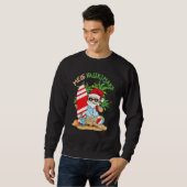 Sweatshirt Mele Kalikimaka Santa Tropical Christmas In July H (Devant entier)