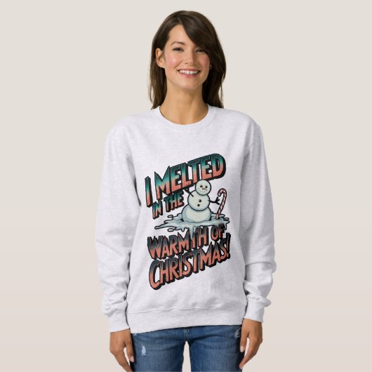 Sweatshirt Melted Christmas snowman (Devant entier)
