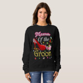 Sweatshirt Mema De La Groom Joyeux Mariage Flower Rose Chauss (Devant entier)