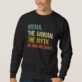 Sweatshirt Mema la femme le mythe la mauvaise influence Rétr
