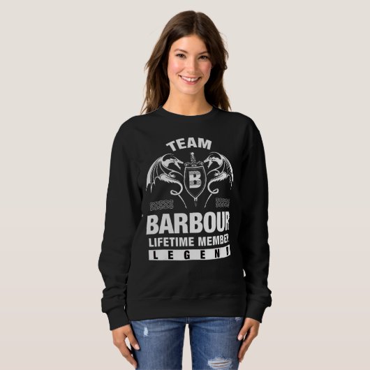 Sweatshirt Membre à vie de l'équipe Barbour (Devant entier)