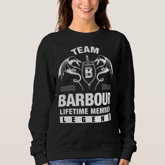 Sweatshirt Membre à vie de l'équipe Barbour (Devant)