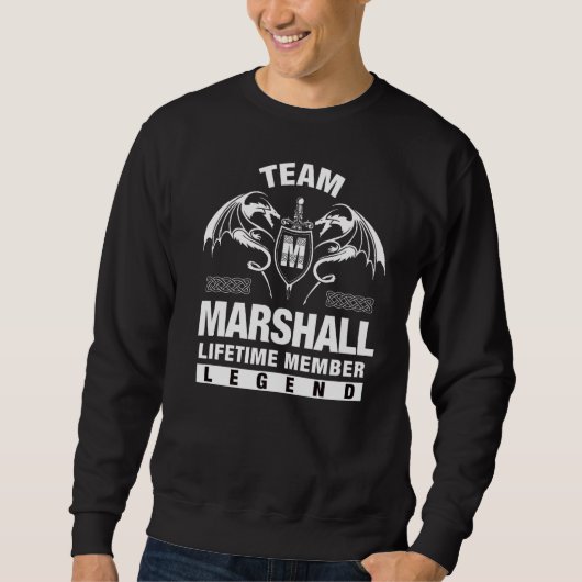 Sweatshirt Membre à vie de l'équipe Marshall (Devant)
